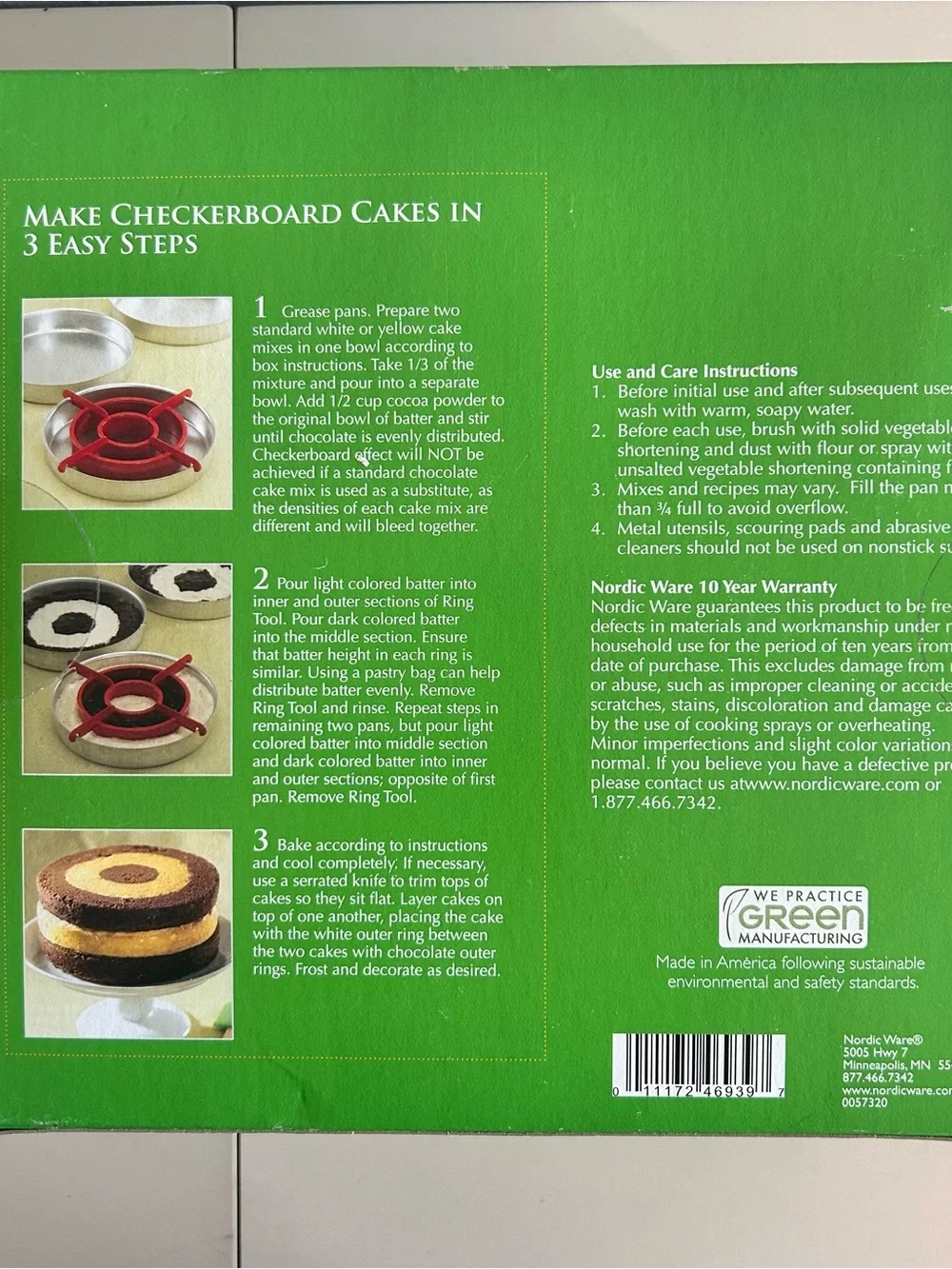 Nordic Ware Checkerboard Cake Pan Set